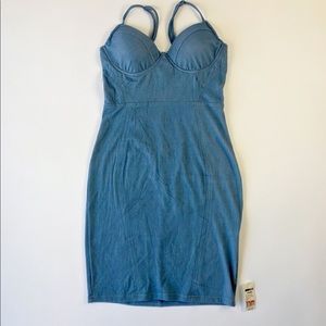 Blue Denim-patterned SUMMER dress
